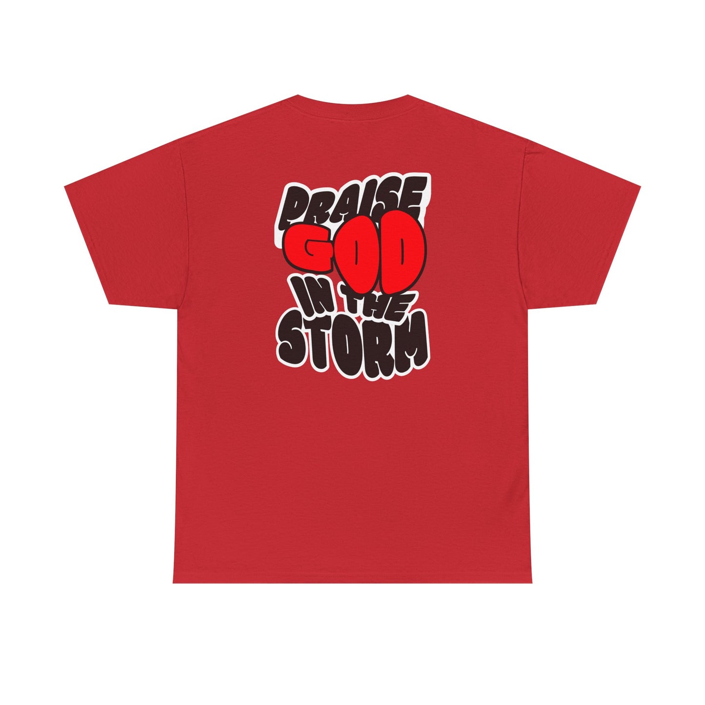 Praise God in the Storm Tee | Religious Faith Typography, Christian Shirt