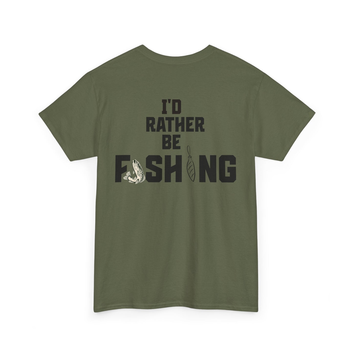I'd Rather Be Fishing Tee | Fishing Graphic Shirt, Angler Design