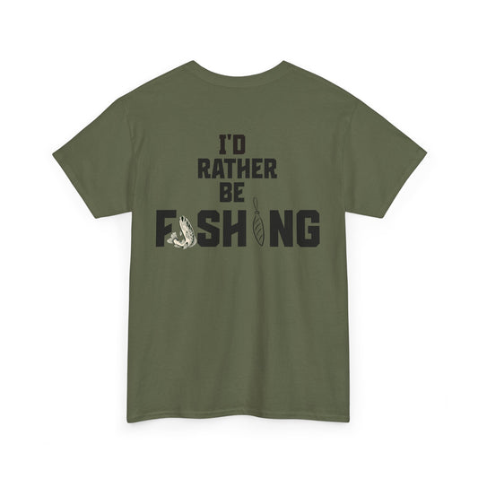I'd Rather Be Fishing Tee | Fishing Graphic Shirt, Angler Design