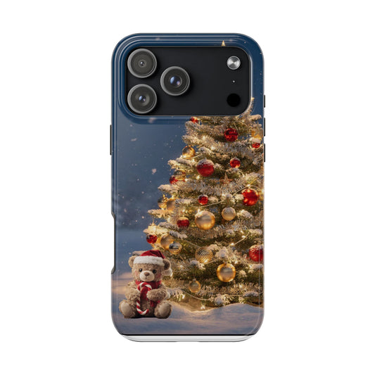 Christmas Holiday iPhone  Phone Case | Holiday Snowy Ornament Design
