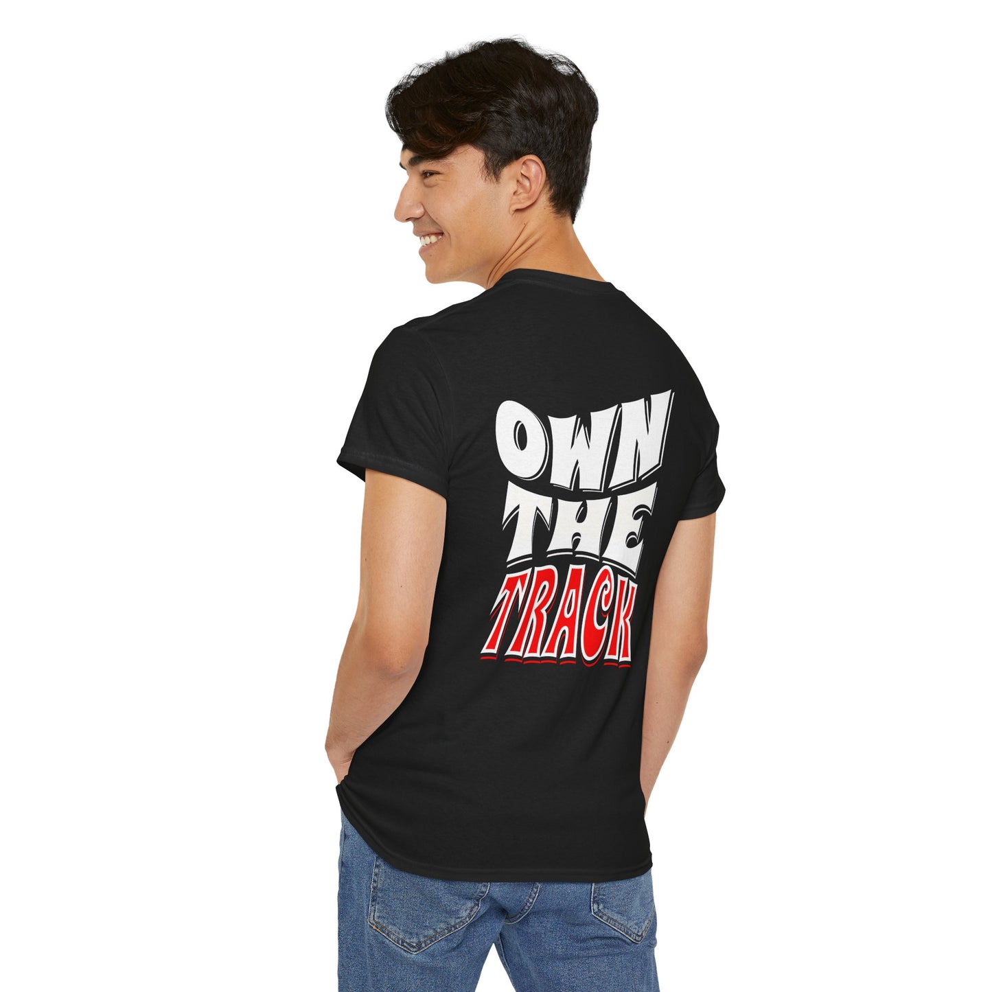 Own the Track Graphic Shirt, Motivational Tee, racing shirt, Gift for Athletes, running shirt, racetrack shirt