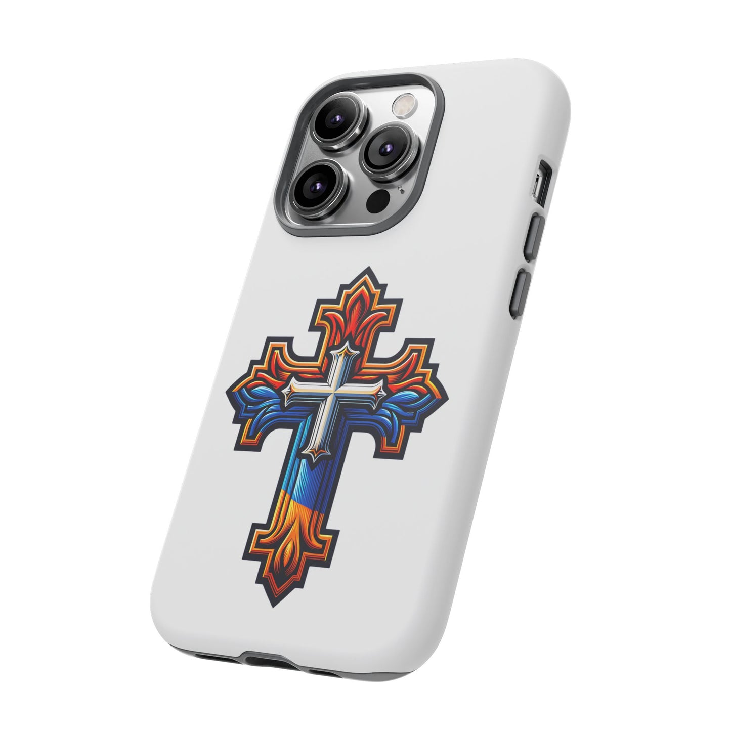Armenian cross flag phone case iPhone Samsung Google, Christian phone case, white phone case