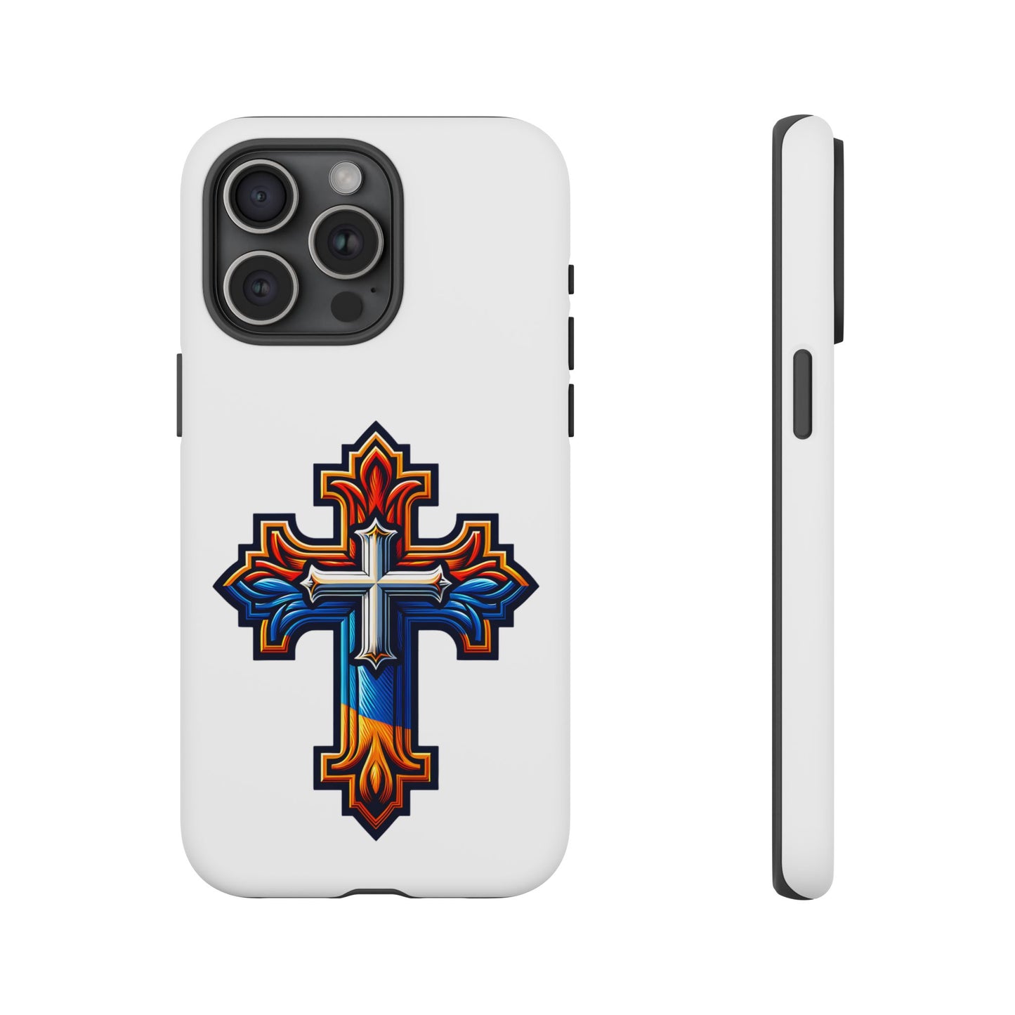 Armenian cross flag phone case iPhone Samsung Google, Christian phone case, white phone case