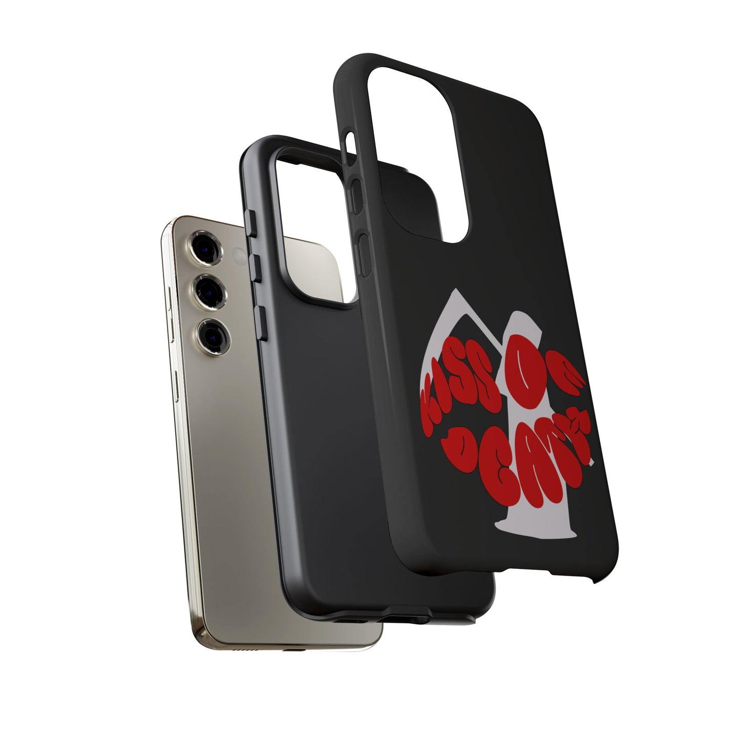 kiss Of Death Phone Case , cool phone case, cool design phone case, iPhone phone case, Samsung phone case, google phone case, black case