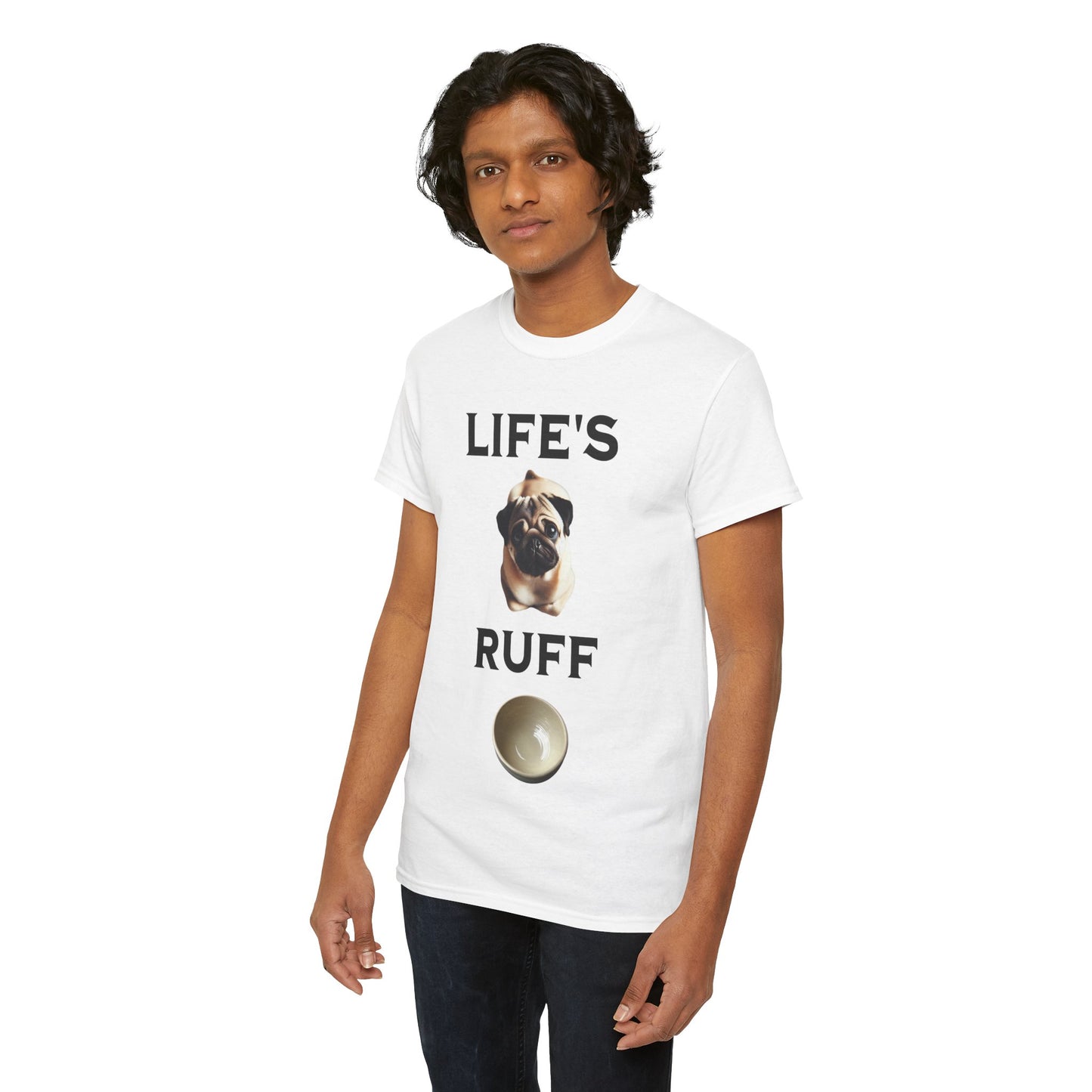 Life is Ruff Funny Shirt, Funny Dog Lover Shirt, Gifts for Pet Owners, Casual Wear, Dog-Themed Apparel, Birthday Gift