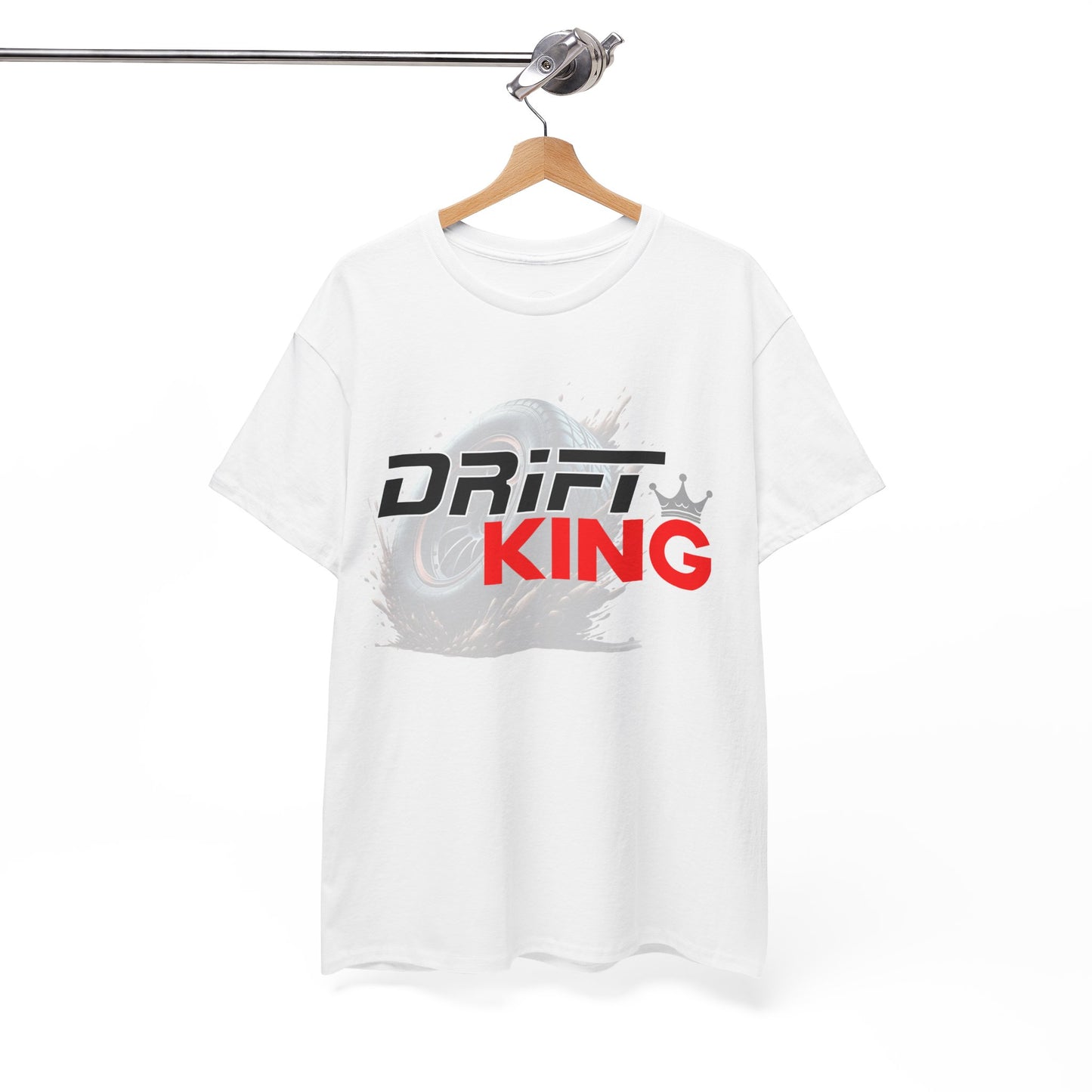 Drift King Unisex Heavy Cotton Tee - Perfect for Car Enthusiasts, Automotive Events, Gift for Drivers, Street Racing Apparel, Casual Wear