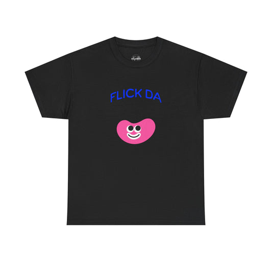 Flick Da Bean funny t-shirt , Cute Graphic T-Shirt, Fun Casual Wear, Gift for Friends, Everyday Summer Style, Comfortable Tee