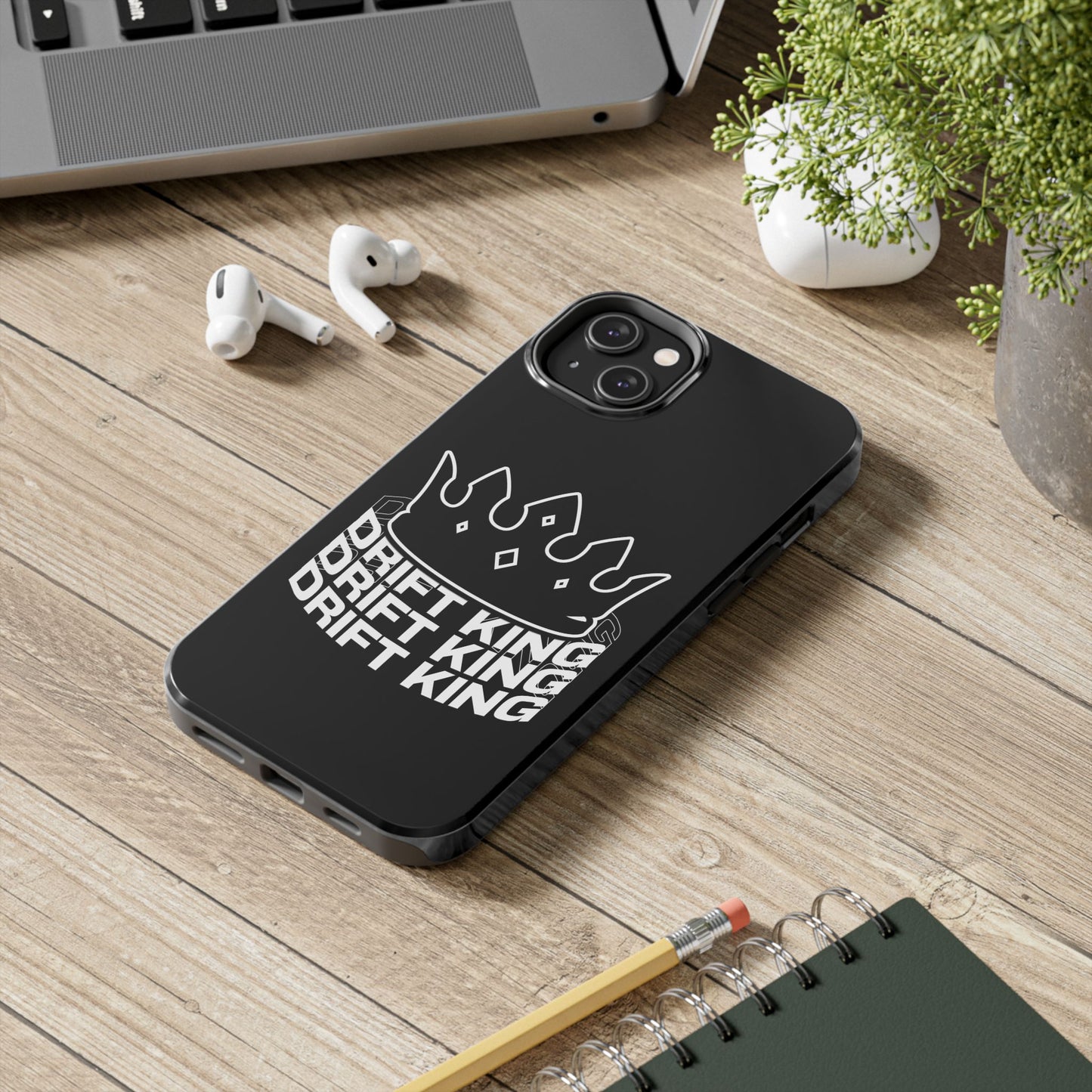 Drift King crown iPhone phone case | Tough Phone Case, racing typography iphone compatible