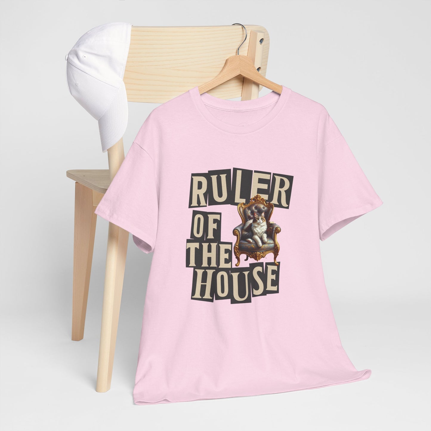 Ruler of the House Tee, Funny Pet Shirt, Gift for Cat Lovers, Unisex Cotton Tee, Casual Wear for Pet Owners