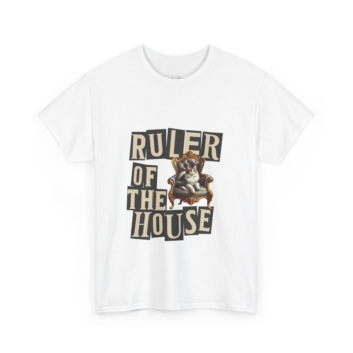 Ruler of the House Tee, Funny Pet Shirt, Gift for Cat Lovers, Unisex Cotton Tee, Casual Wear for Pet Owners