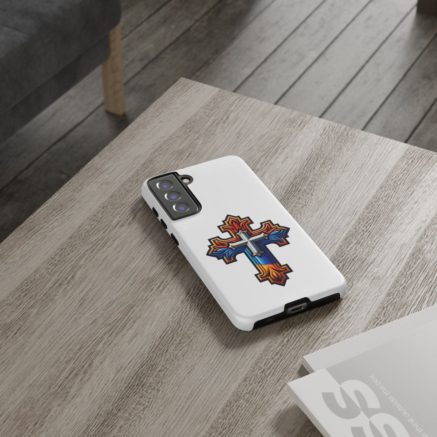 Armenian cross flag phone case iPhone Samsung Google, Christian phone case, white phone case