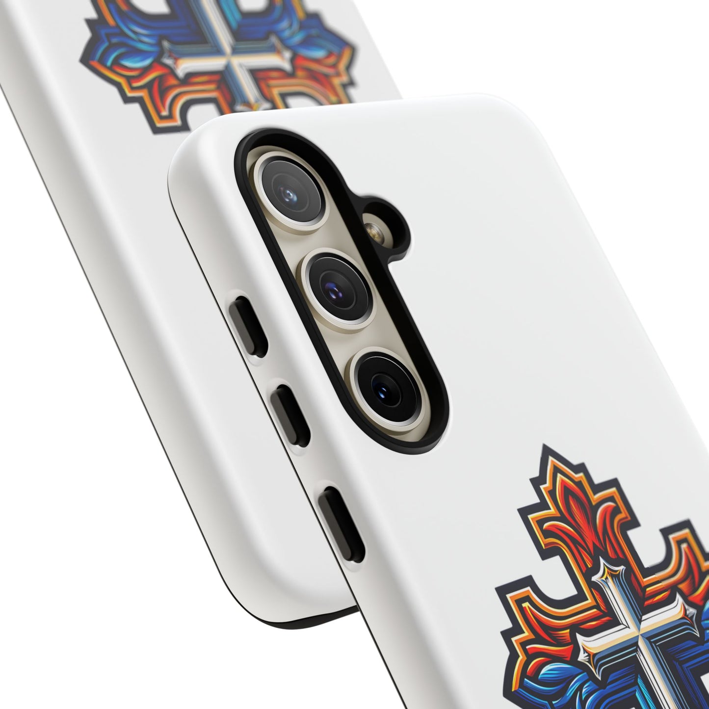 Armenian cross flag phone case iPhone Samsung Google, Christian phone case, white phone case