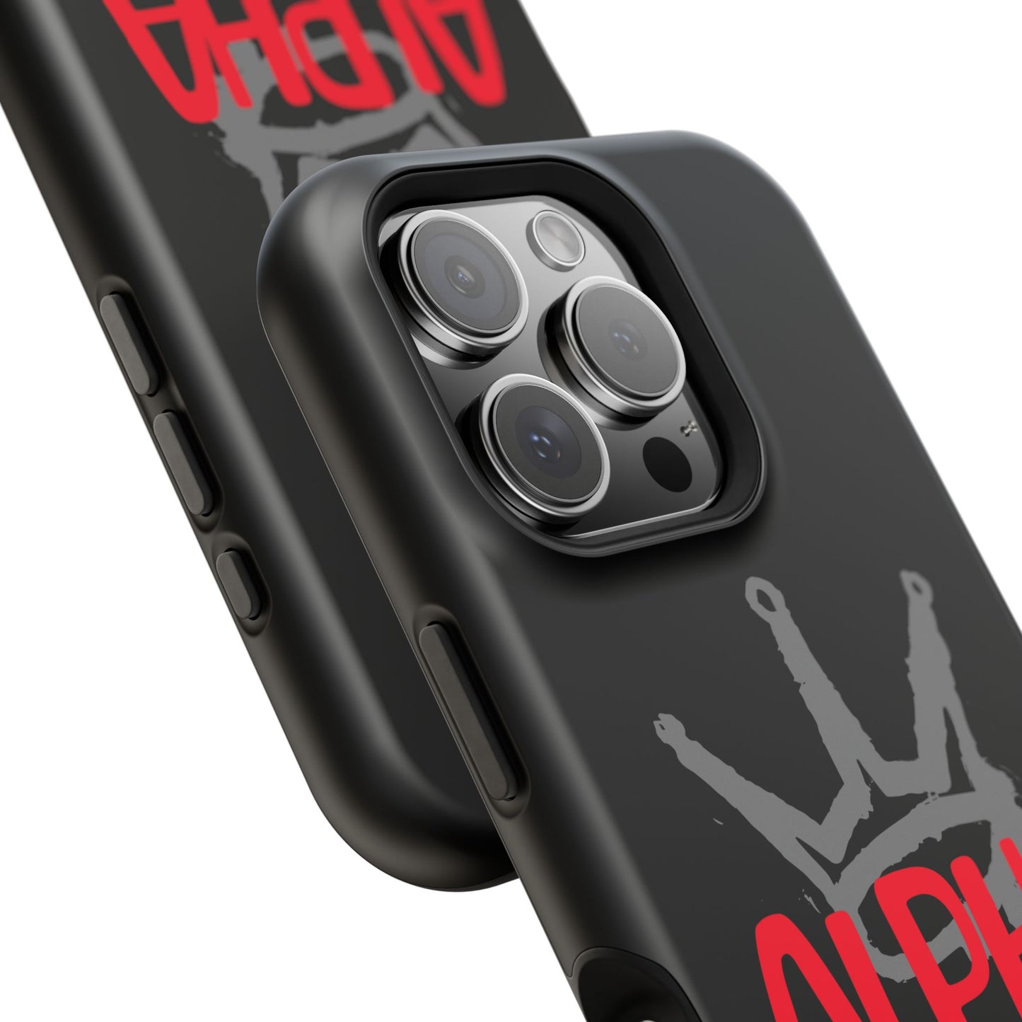 Alpha King Crown phone case compatible with iphone  16 and 17 | Magnetic back impact-resistant case