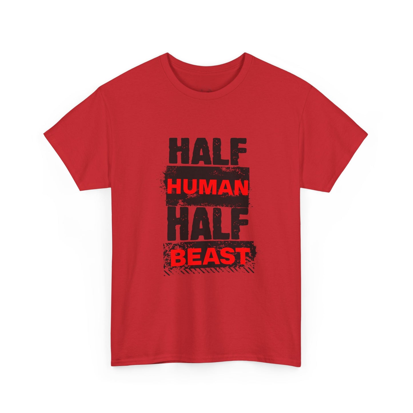Half Human Half Beast shirt, Unisex Graphic T-Shirt, gym shirt, Unique Gift, fitness apperal, Statement Apparel