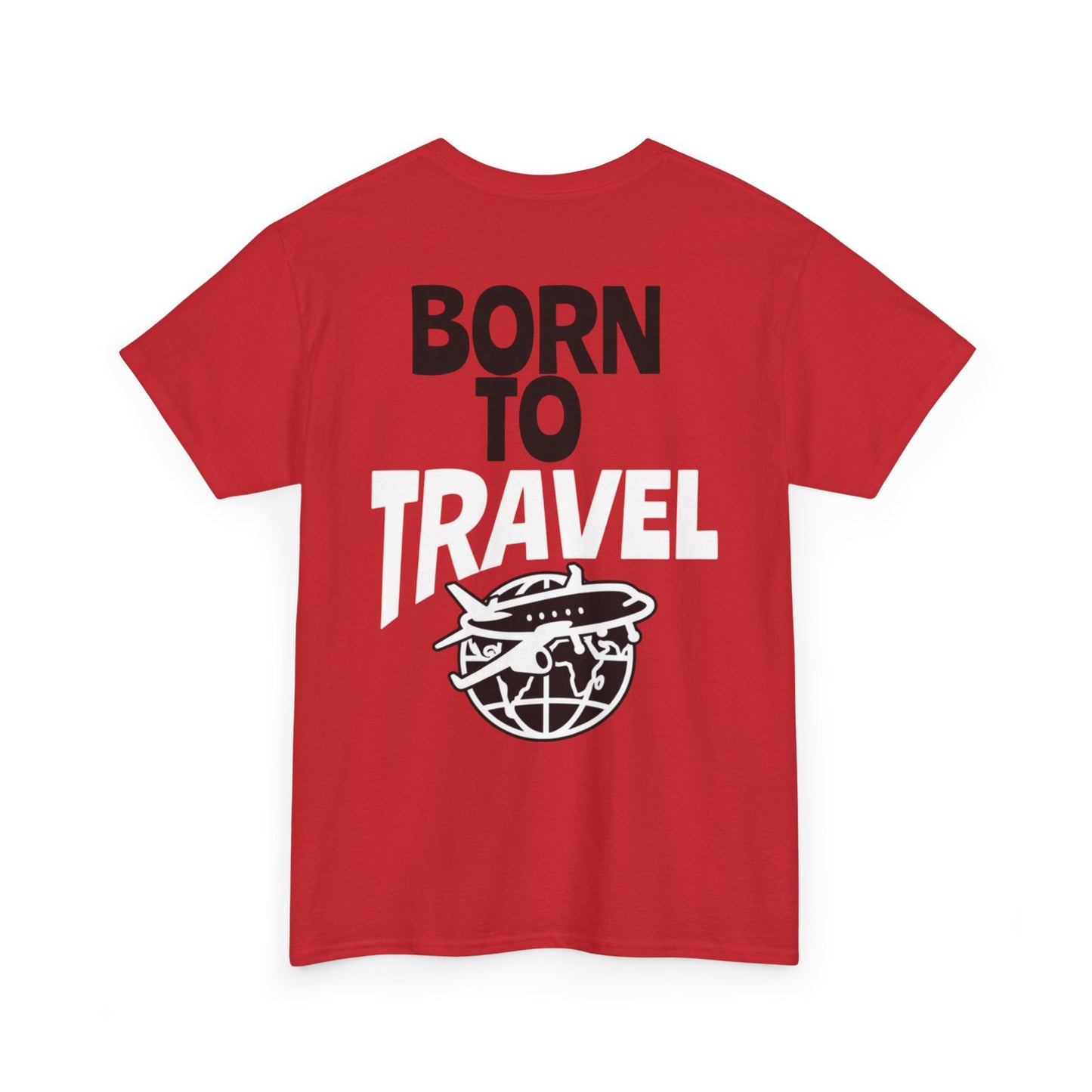 Born to Travel T-Shirt — Retro Plane Globe Tee for Travelers & Adventure Lovers