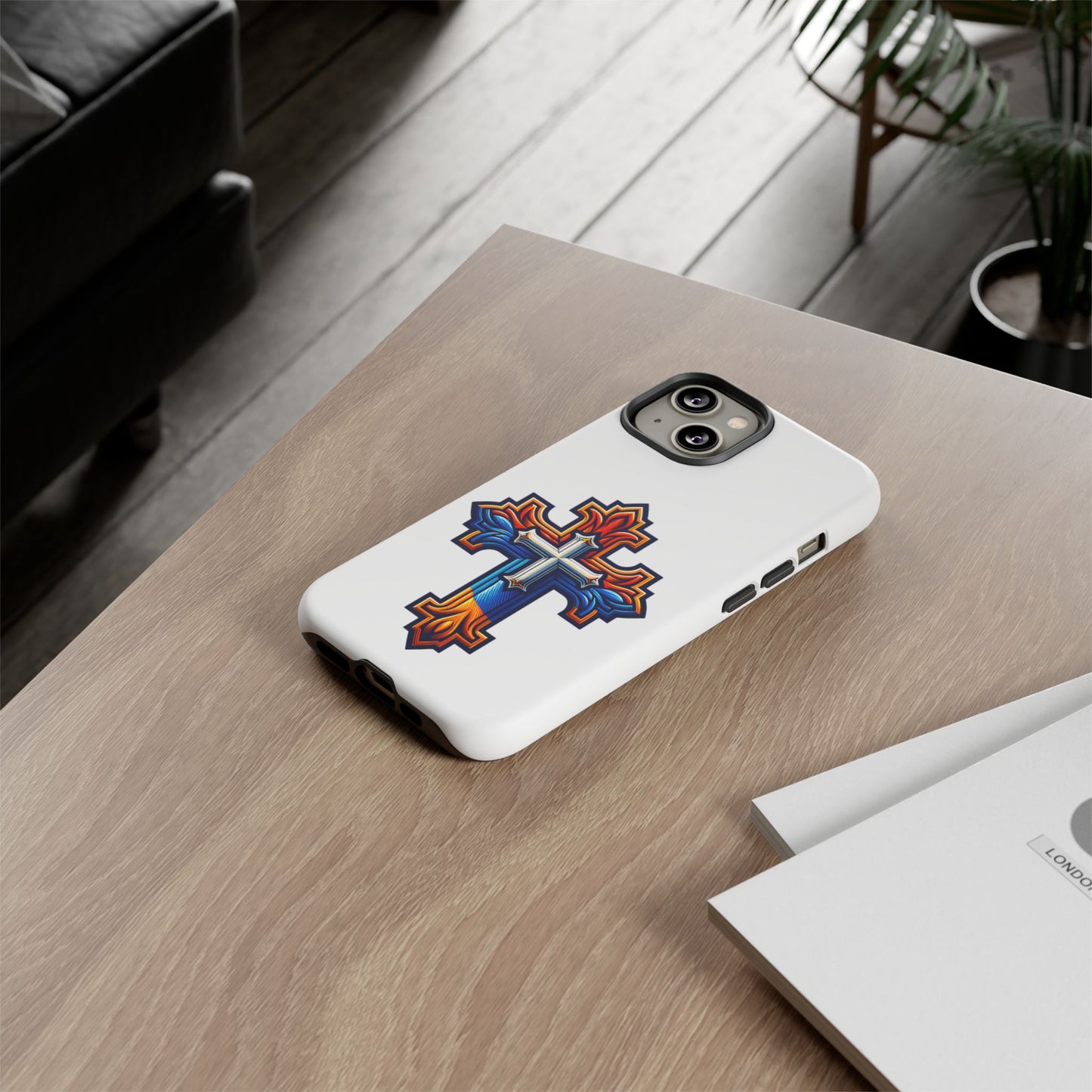 Armenian cross flag phone case iPhone Samsung Google, Christian phone case, white phone case