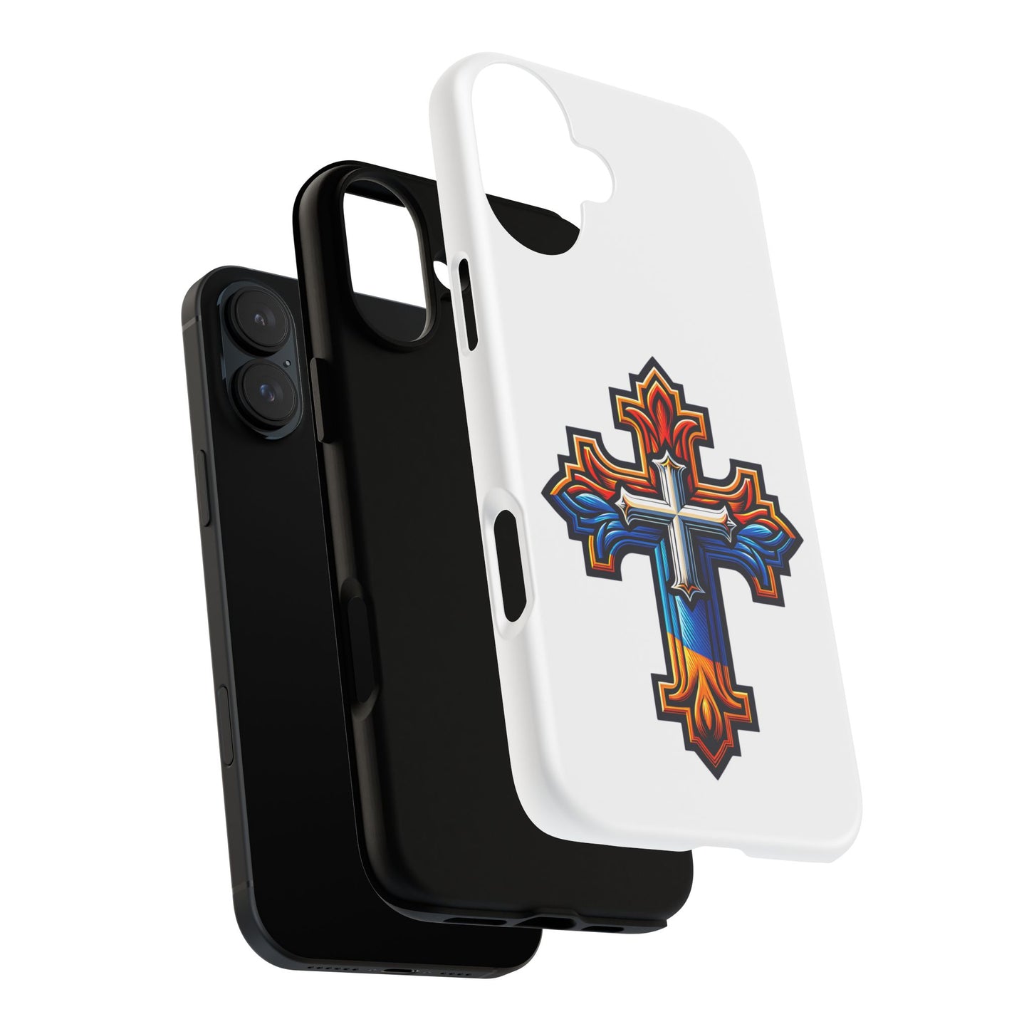 Armenian cross flag phone case iPhone Samsung Google, Christian phone case, white phone case