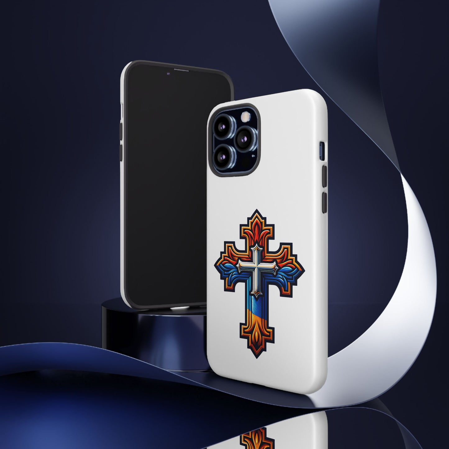 Armenian cross flag phone case iPhone Samsung Google, Christian phone case, white phone case