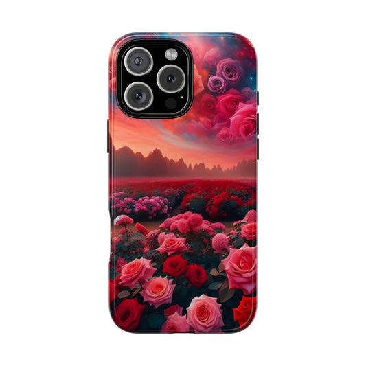 Floral Phone Case | Tough Cases with Romantic Rose Design, Vintage Aesthetic, Floral Gift for Her, Floral Accessories